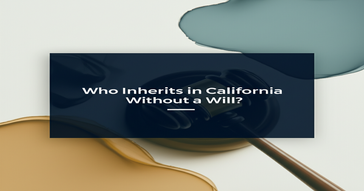 Who Inherits in California Without a Will?