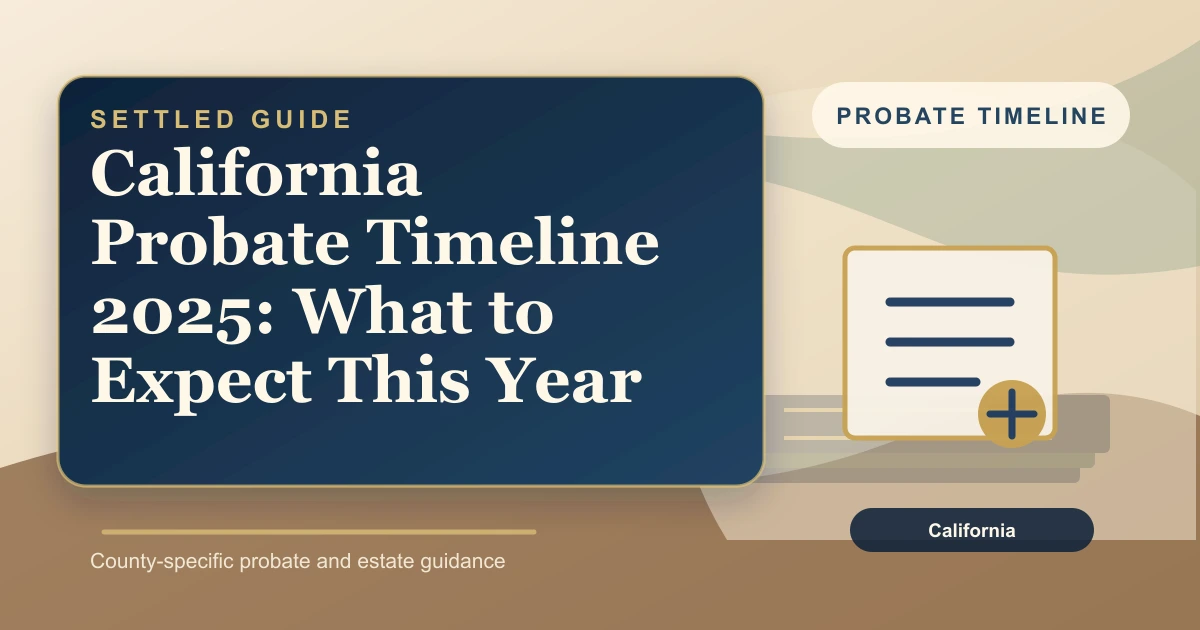 California Probate Timeline 2025: What to Expect This Year