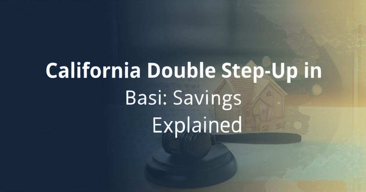 California Double Step-Up in Basis: Tax Savings Explained