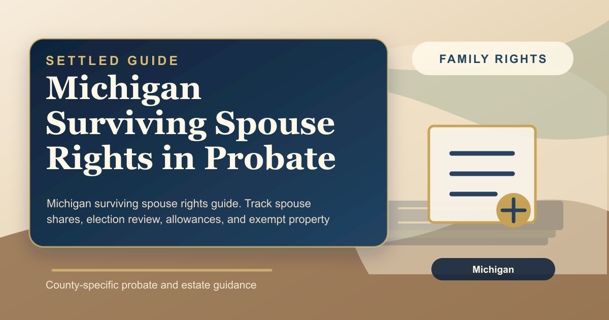 Michigan Surviving Spouse Rights in Probate