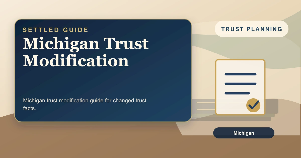 Michigan Trust Modification