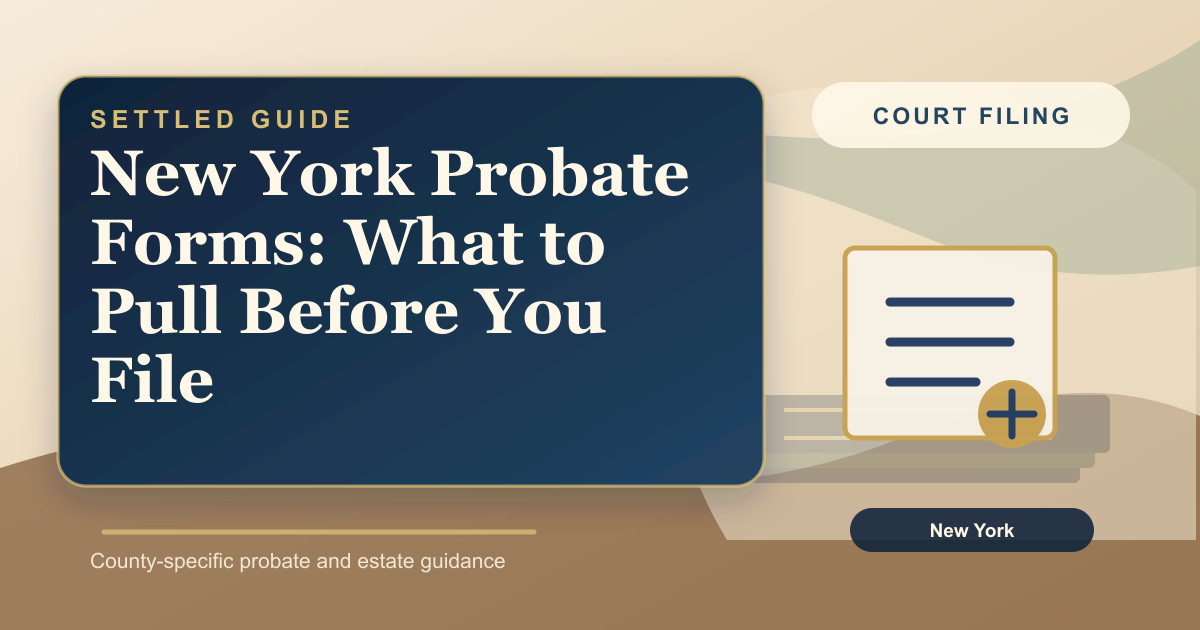 New York Surrogate's Court Forms Checklist Before Filing