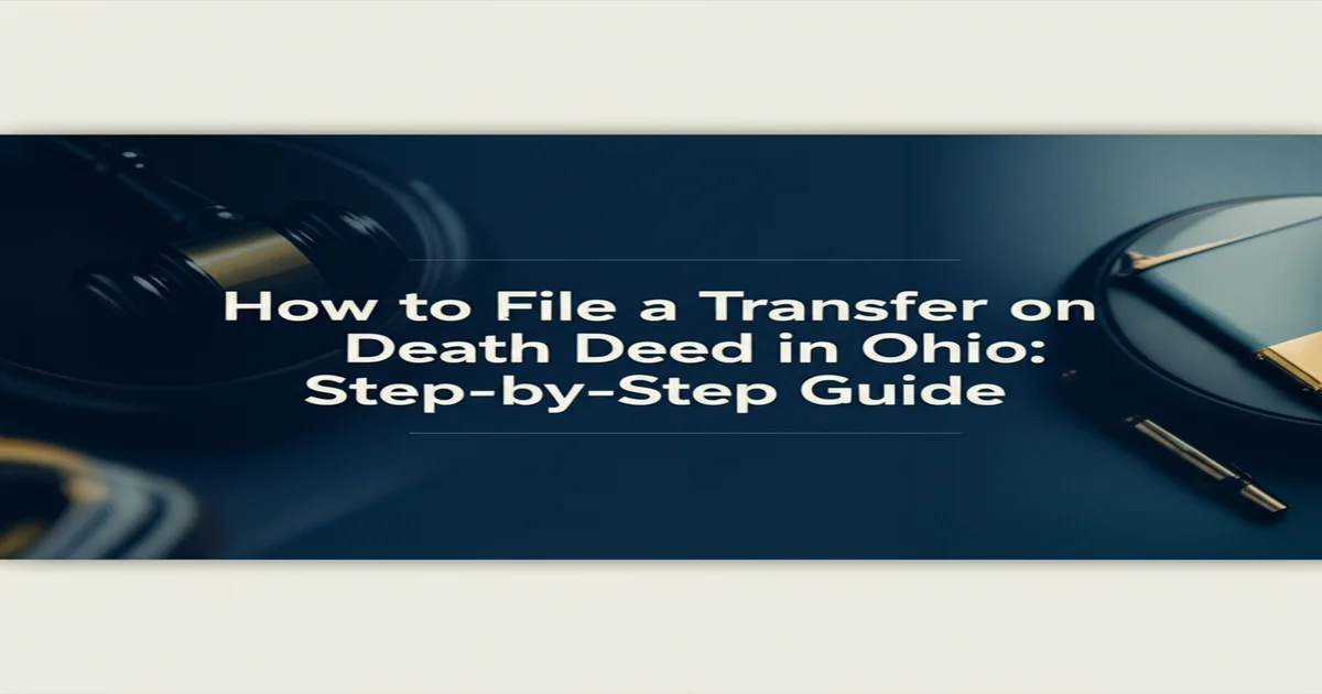 How to File a Transfer on Death Deed in Ohio: Step-by-Step Guide