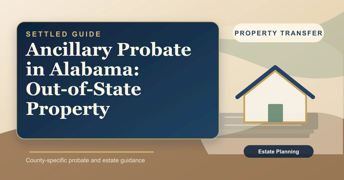 Ancillary Probate in Alabama: Out-of-State Property