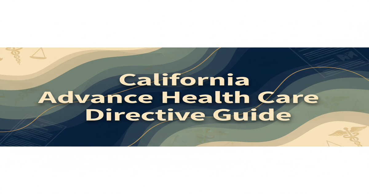California Advance Health Care Directive Guide
