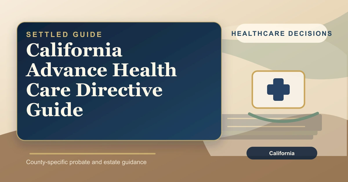 California Advance Health Care Directive Guide