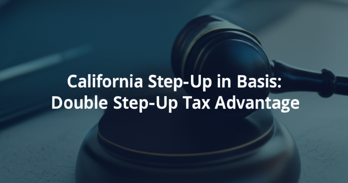 California Step-Up in Basis: Double Step-Up Tax Advantage