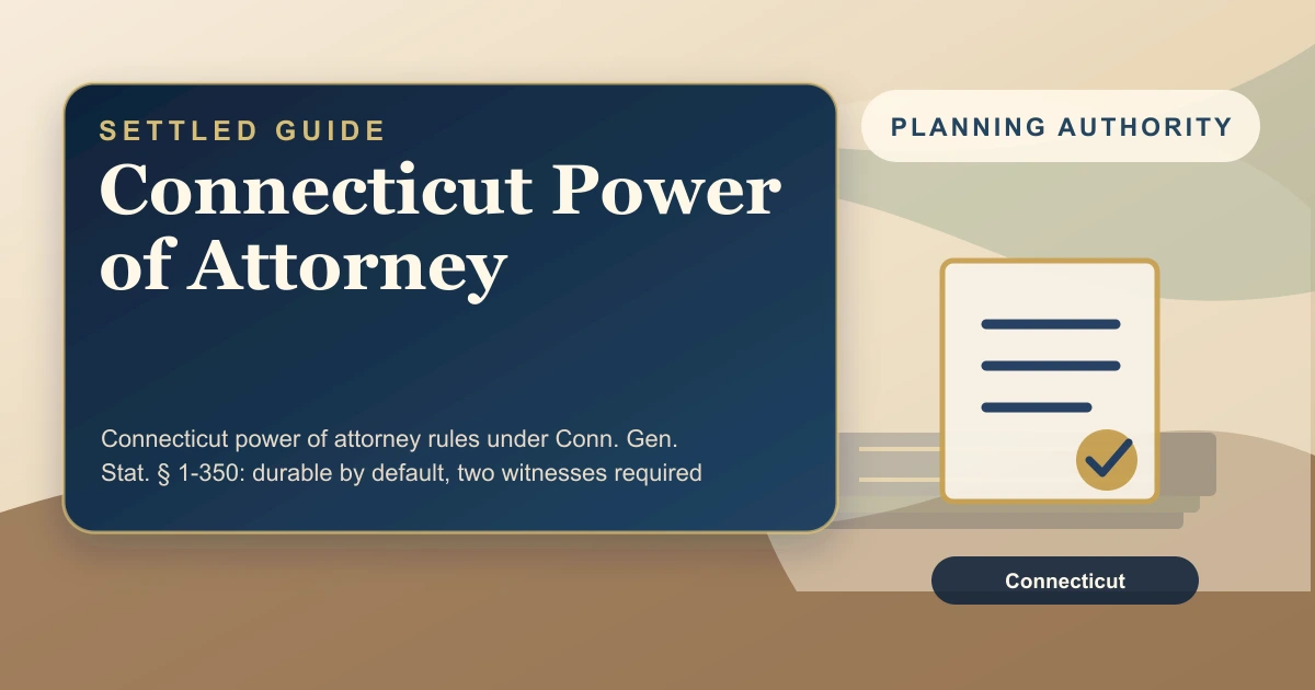Connecticut Power of Attorney