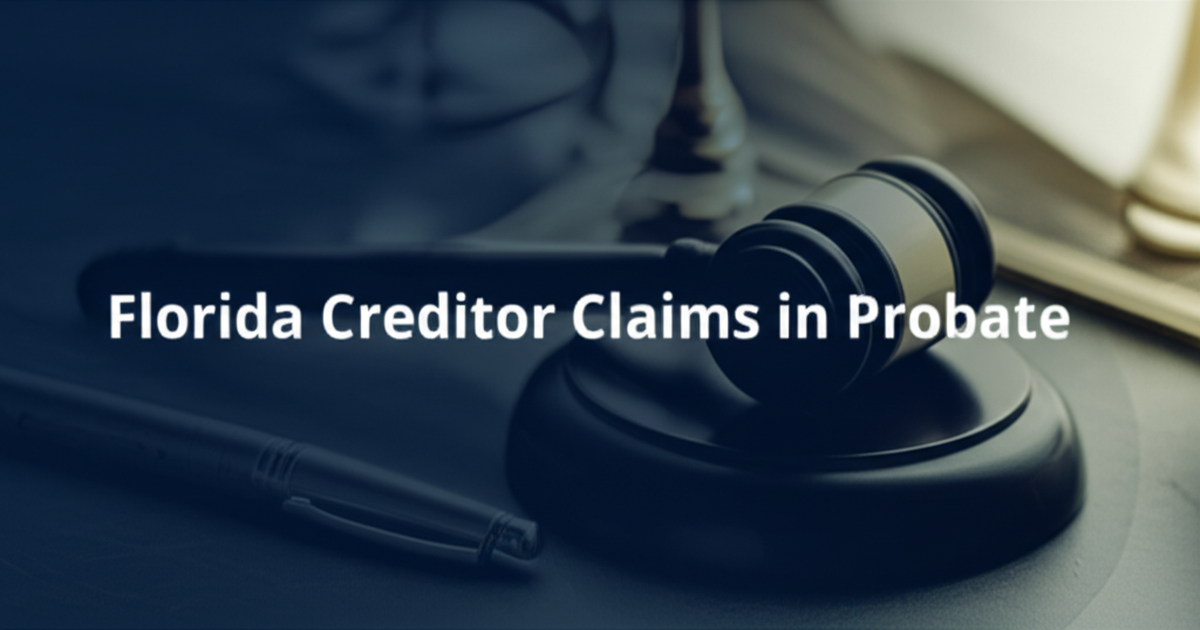 Florida Creditor Claims in Probate