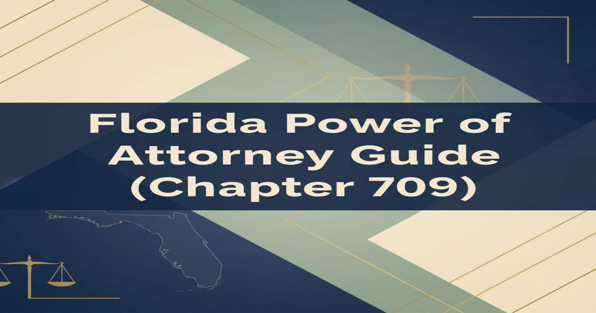 Florida Power of Attorney Guide (Chapter 709)