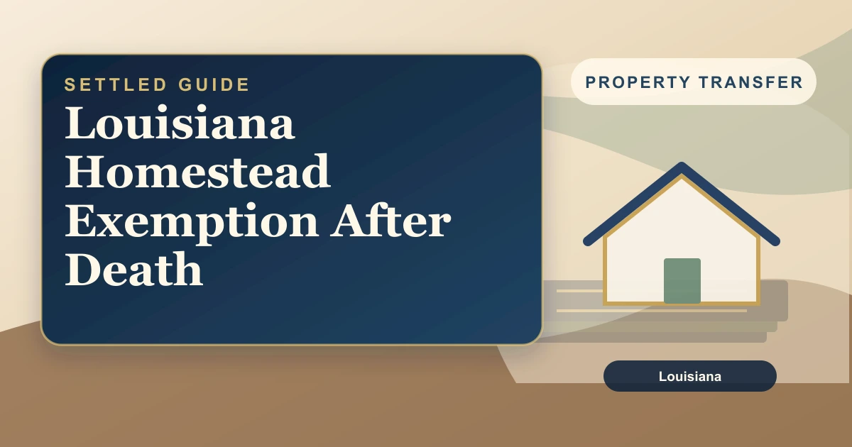Louisiana Homestead Exemption After Death