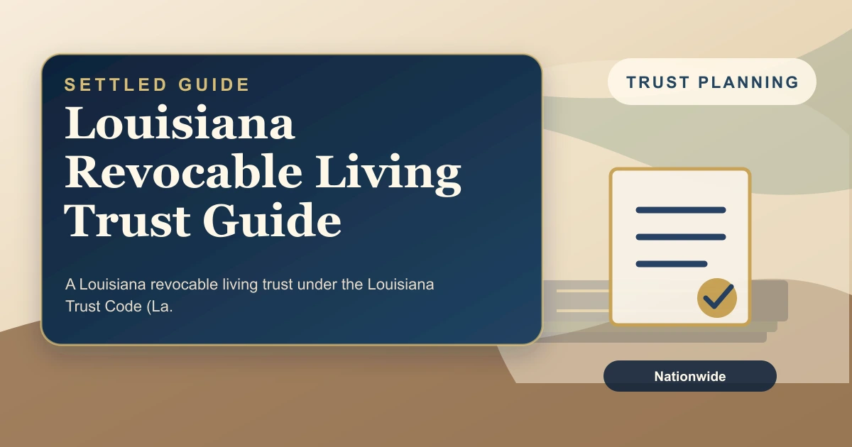 Louisiana Revocable Living Trust Guide