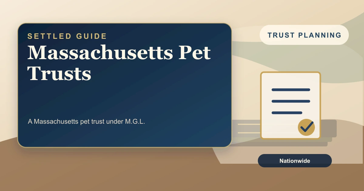 Massachusetts Pet Trusts
