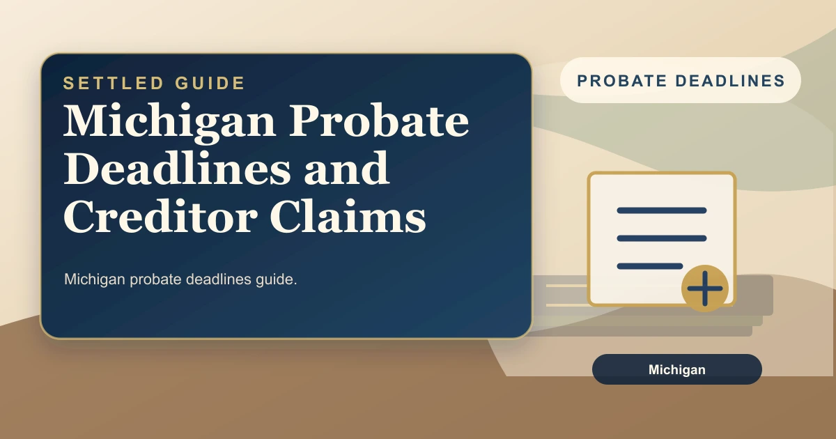 Michigan Probate Deadlines and Creditor Claims