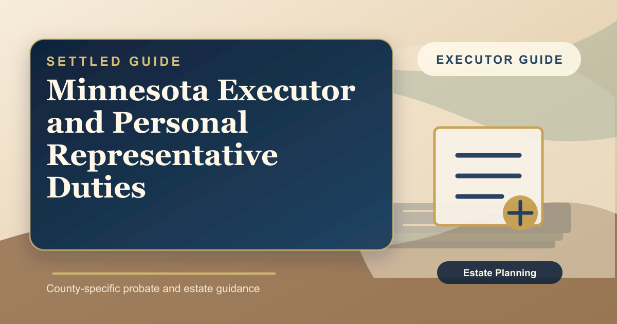 Minnesota Executor and Personal Representative Duties
