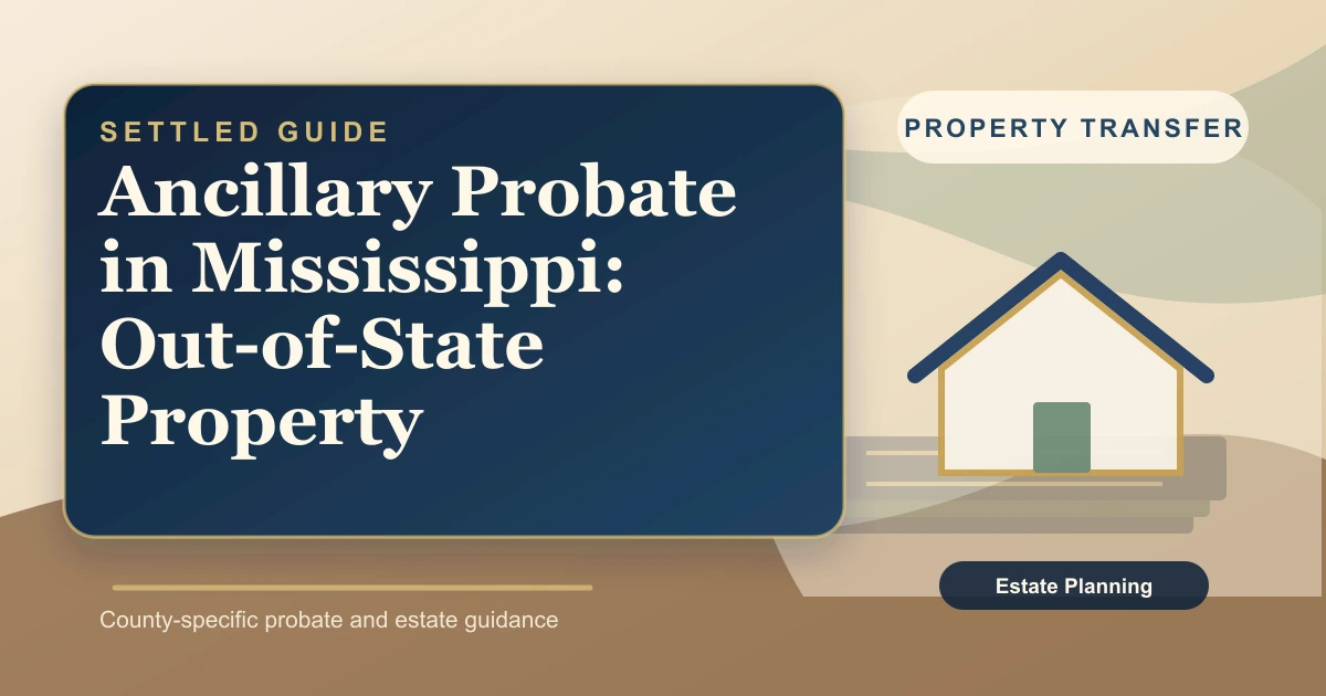 Ancillary Probate in Mississippi: Out-of-State Property