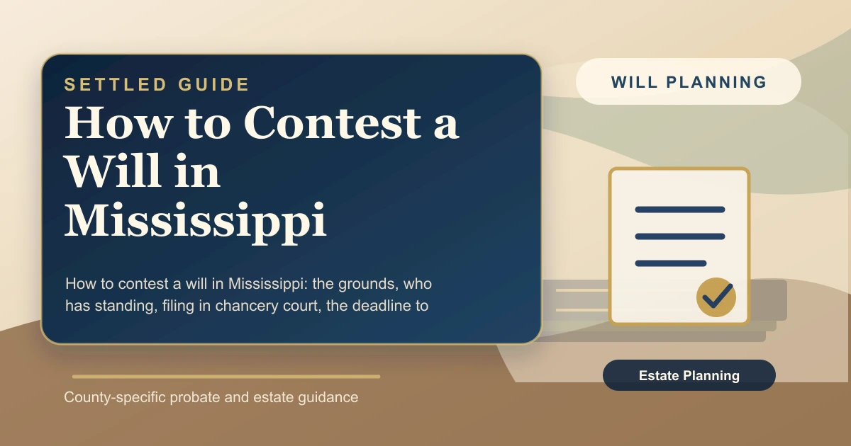 How to Contest a Will in Mississippi