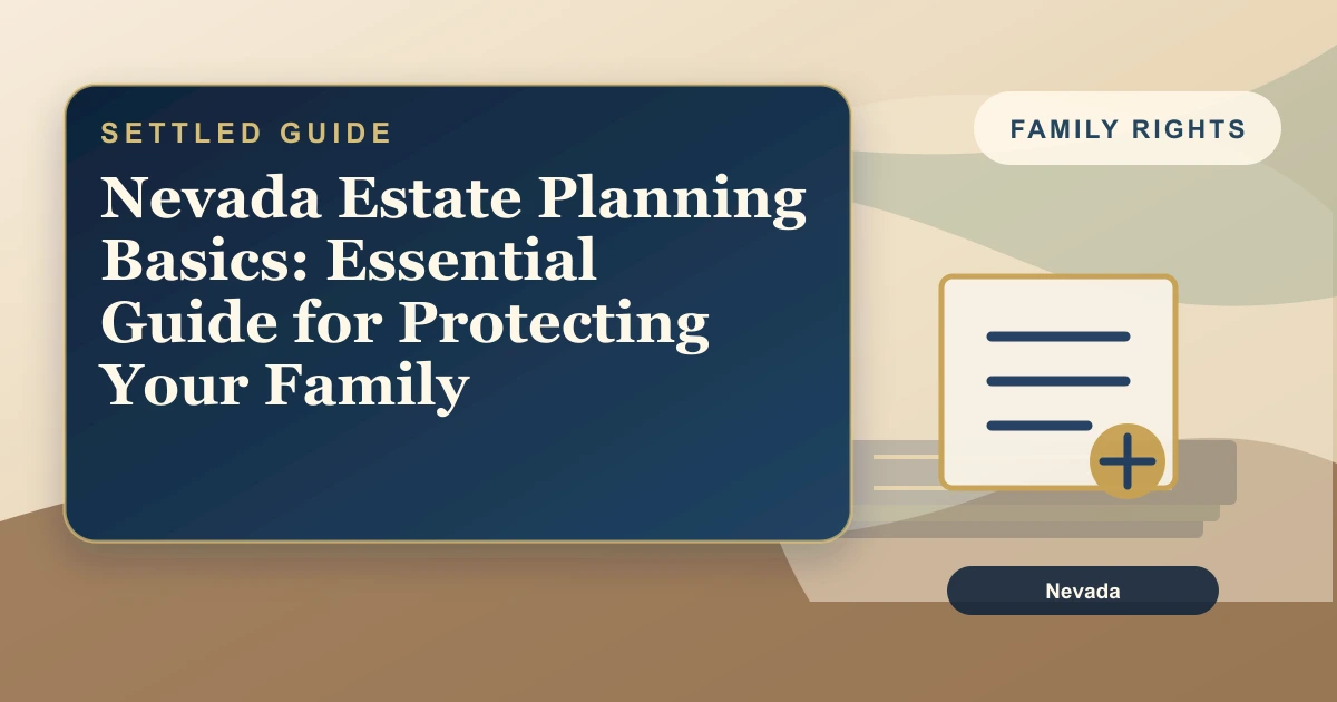 Nevada Estate Planning Basics: Essential Guide for Protecting Your Family