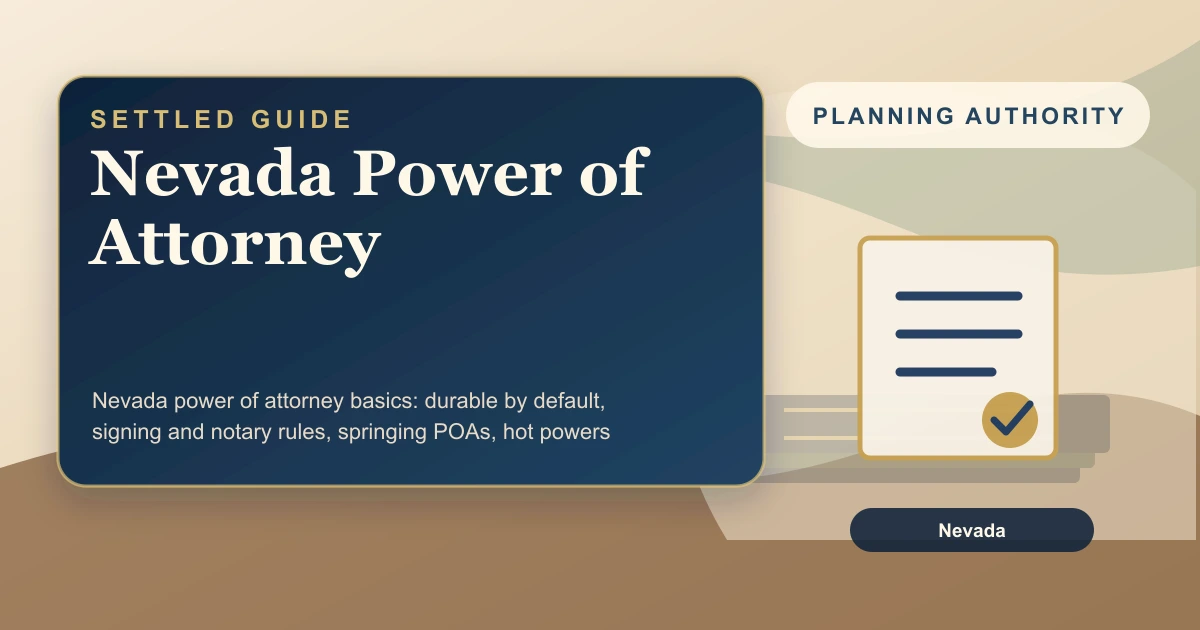 Nevada Power of Attorney