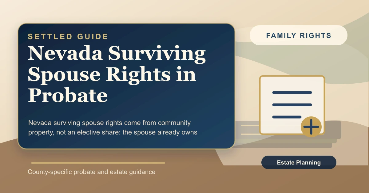 Nevada Surviving Spouse Rights in Probate