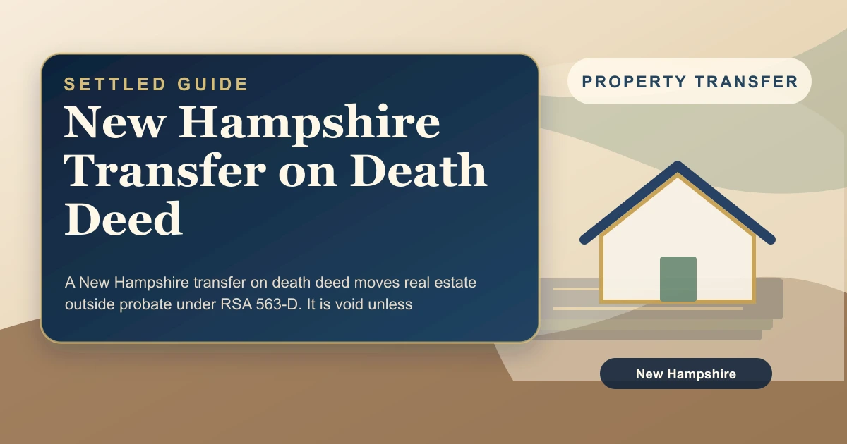 New Hampshire Transfer on Death Deed