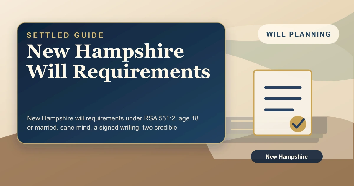 New Hampshire Will Requirements
