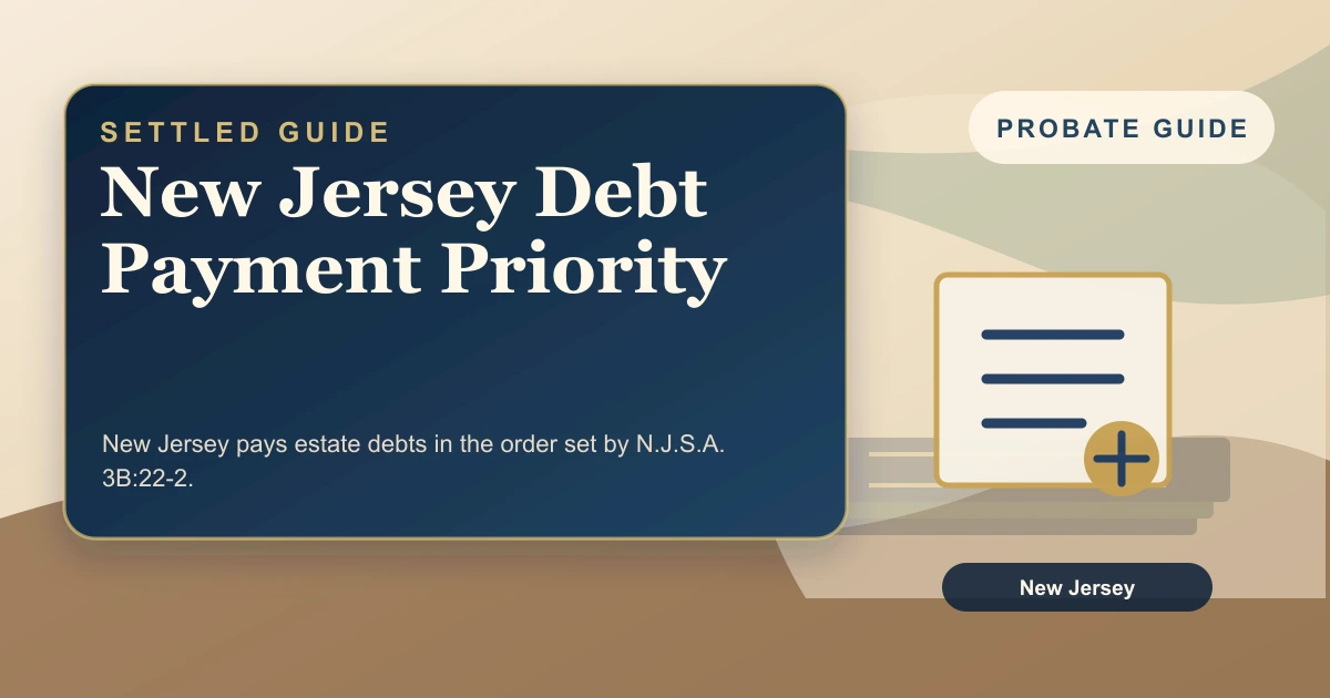 New Jersey Debt Payment Priority