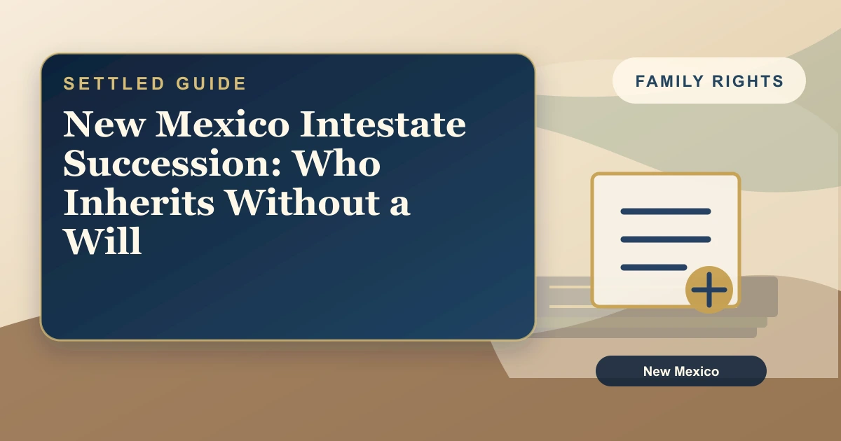 New Mexico Intestate Succession: Who Inherits Without a Will