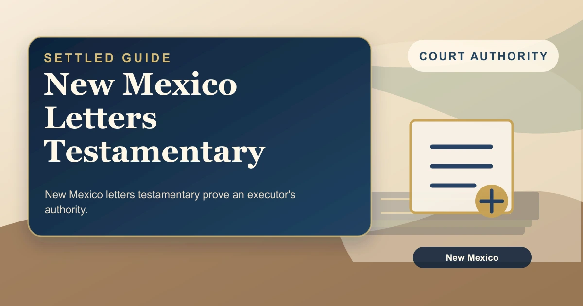 New Mexico Letters Testamentary