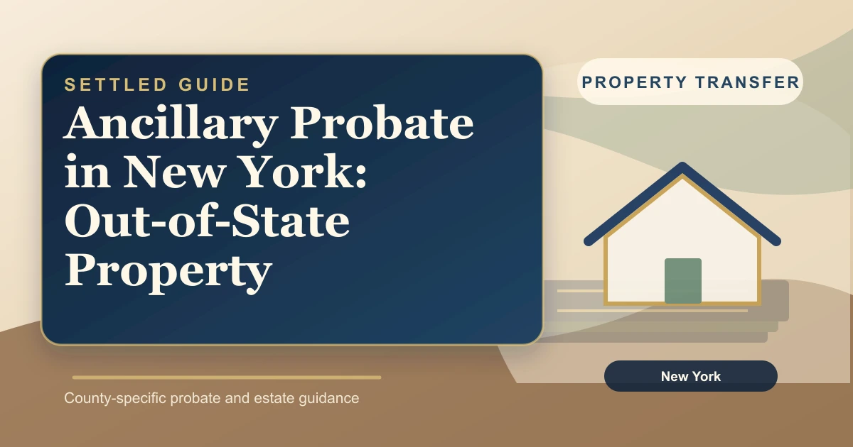 Ancillary Probate in New York: Out-of-State Property