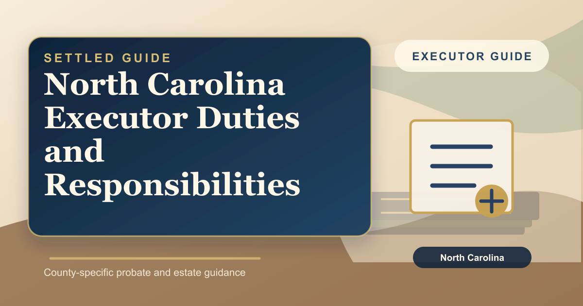 North Carolina Executor Duties