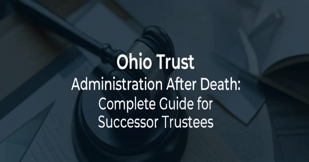 Ohio Trust Administration After Death: Complete Guide for Successor Trustees