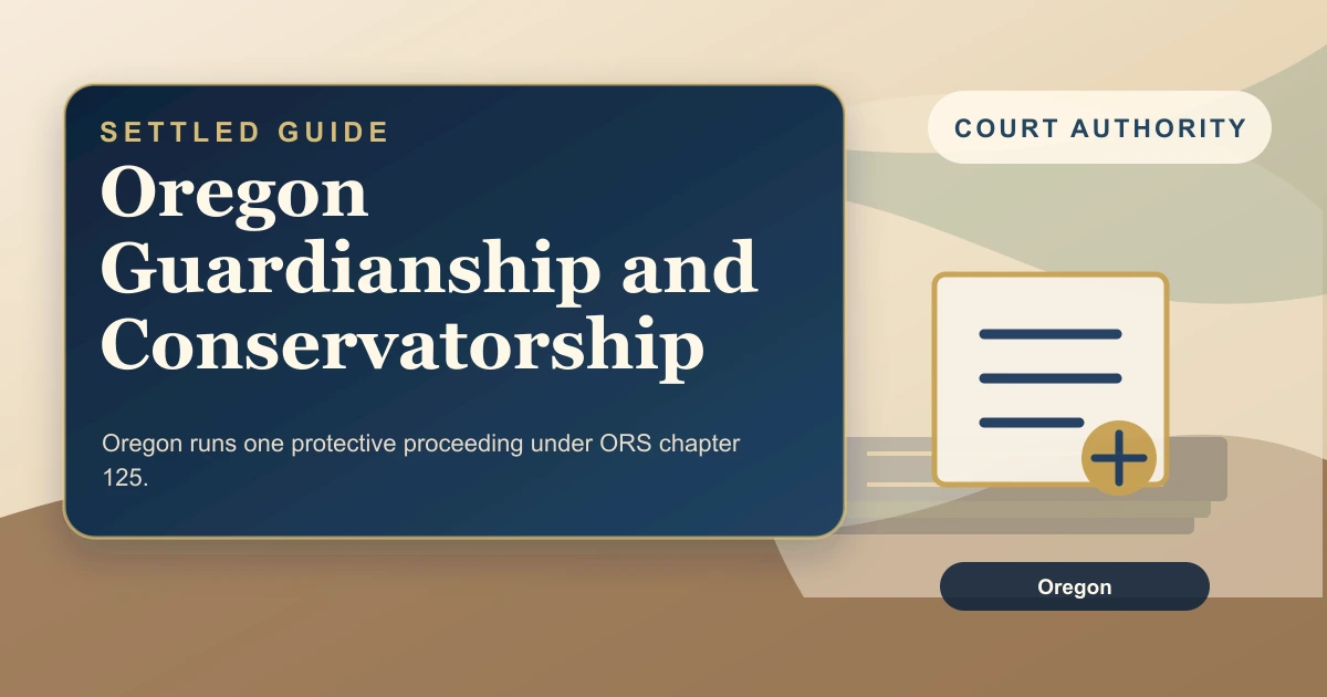 Oregon Guardianship and Conservatorship