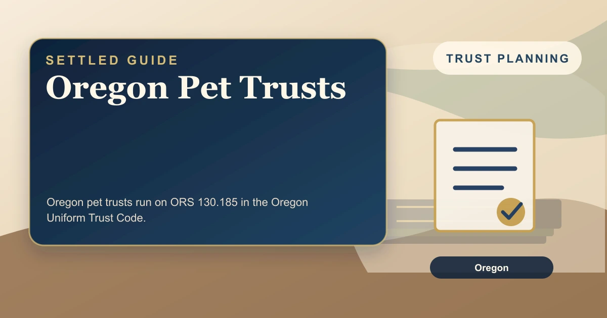 Oregon Pet Trusts
