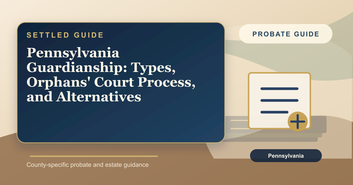 Pennsylvania Guardianship: Types, Orphans' Court Process, and Alternatives