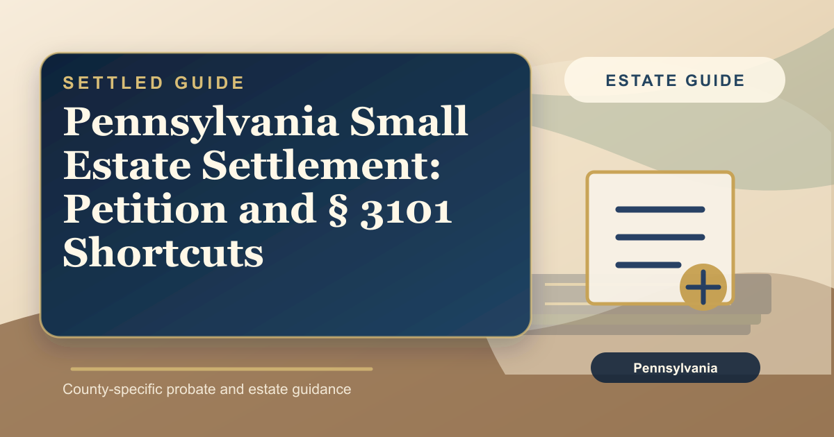 Pennsylvania Small Estate Petition