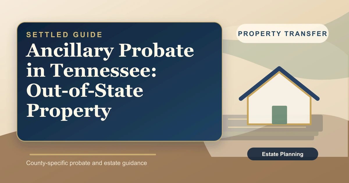 Ancillary Probate in Tennessee: Out-of-State Property