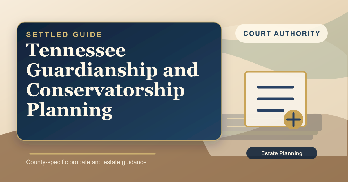 Tennessee Guardianship and Conservatorship Planning