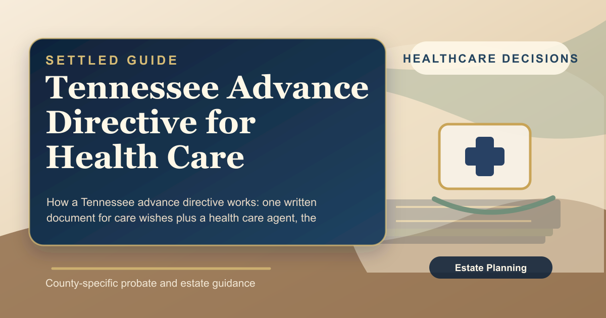 Tennessee Advance Directive for Health Care