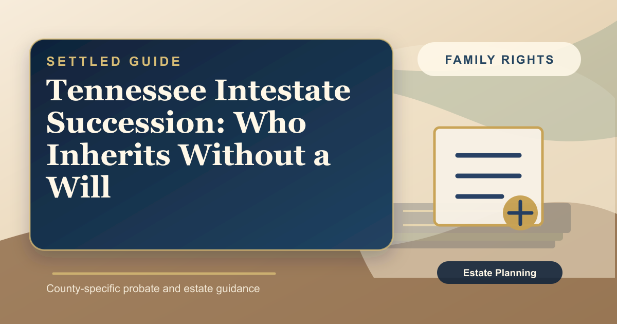 Tennessee Intestate Succession: Who Inherits Without a Will