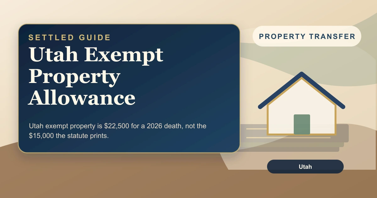Utah Exempt Property Allowance