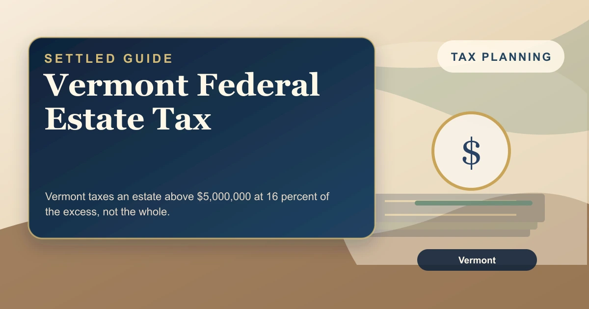 Vermont Federal Estate Tax