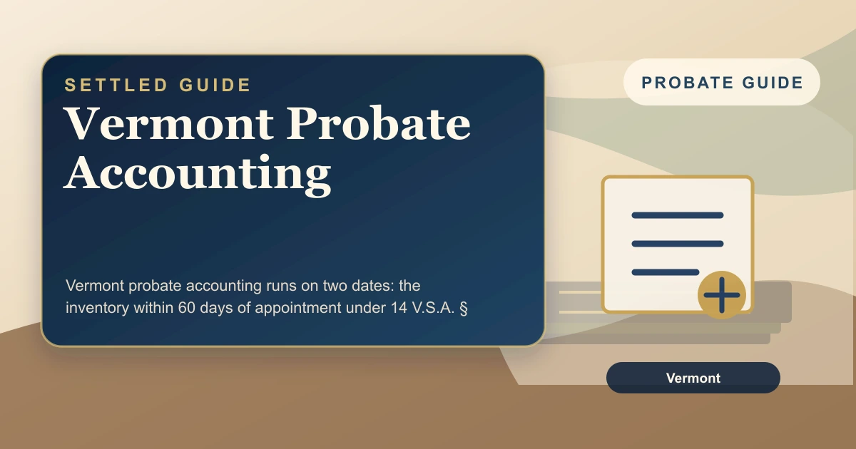 Vermont Probate Accounting