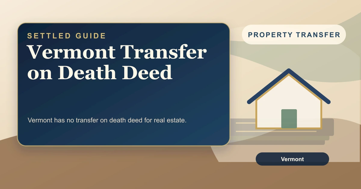 Vermont Transfer on Death Deed