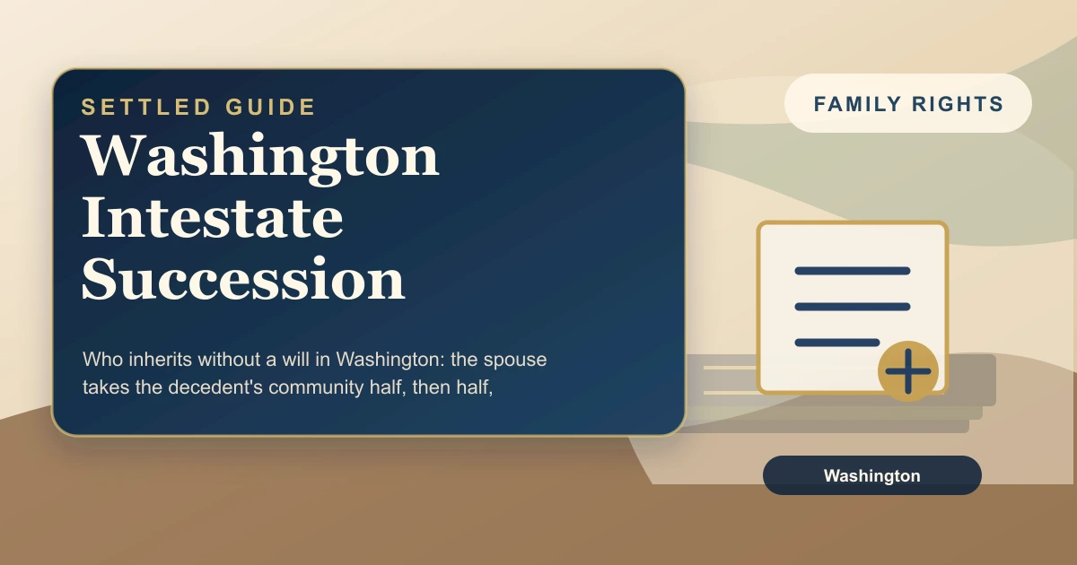Washington Intestate Succession