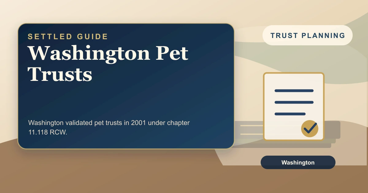 Washington Pet Trusts