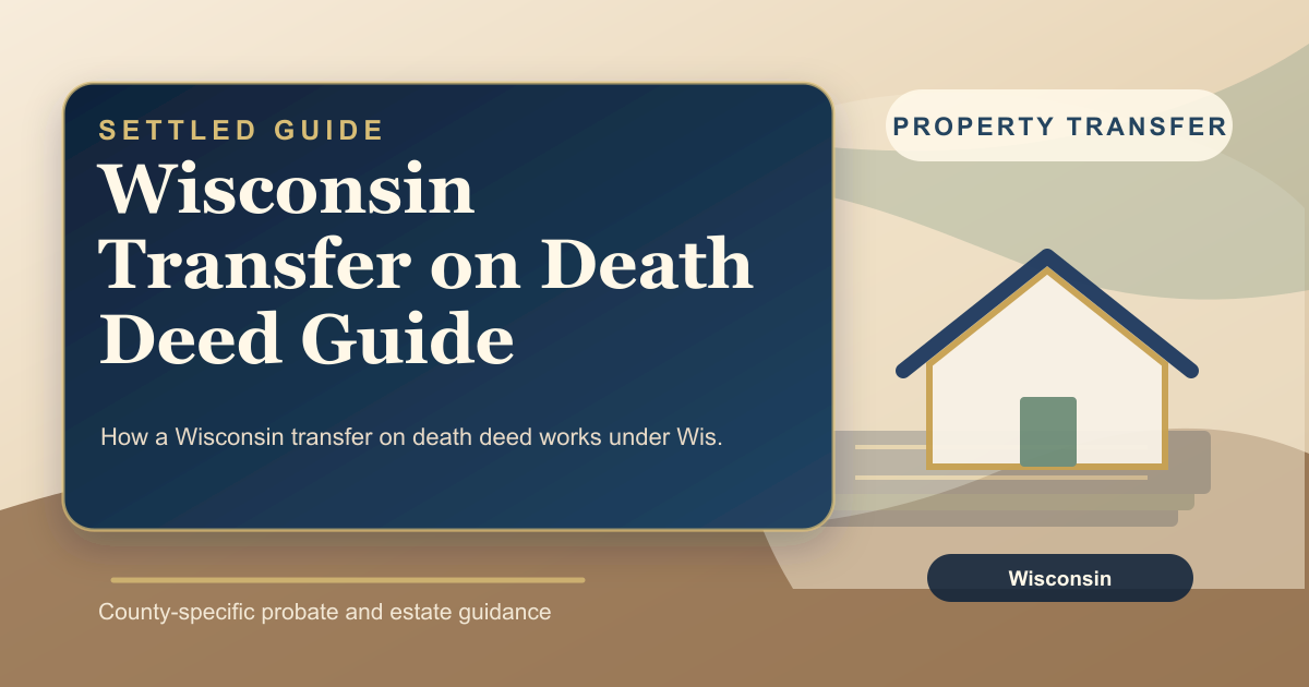 Wisconsin Transfer on Death Deed Guide