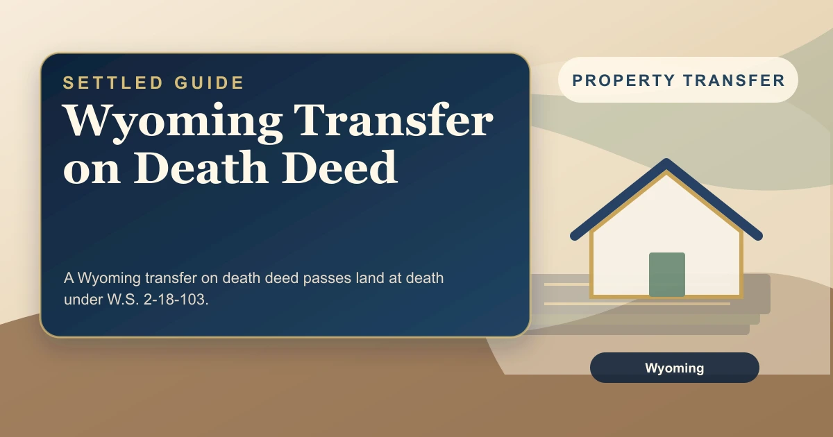 Wyoming Transfer on Death Deed