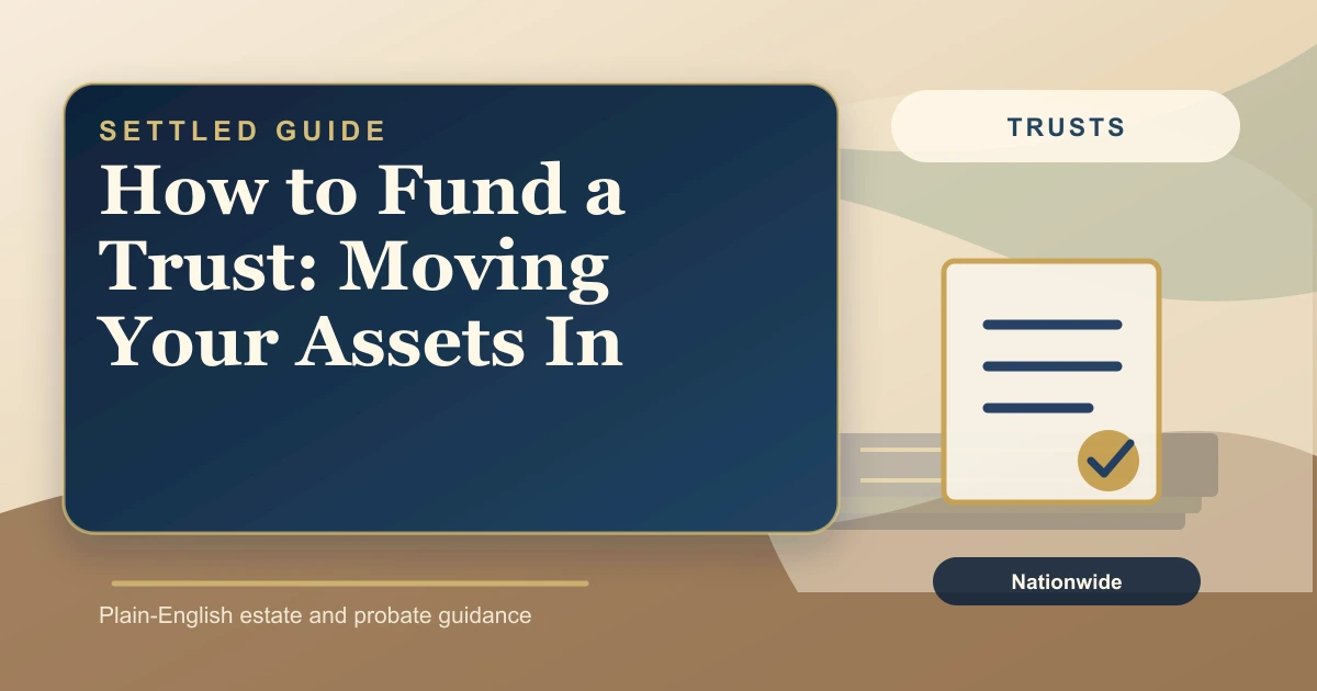Settled Estate cover: how to fund a living trust with assets