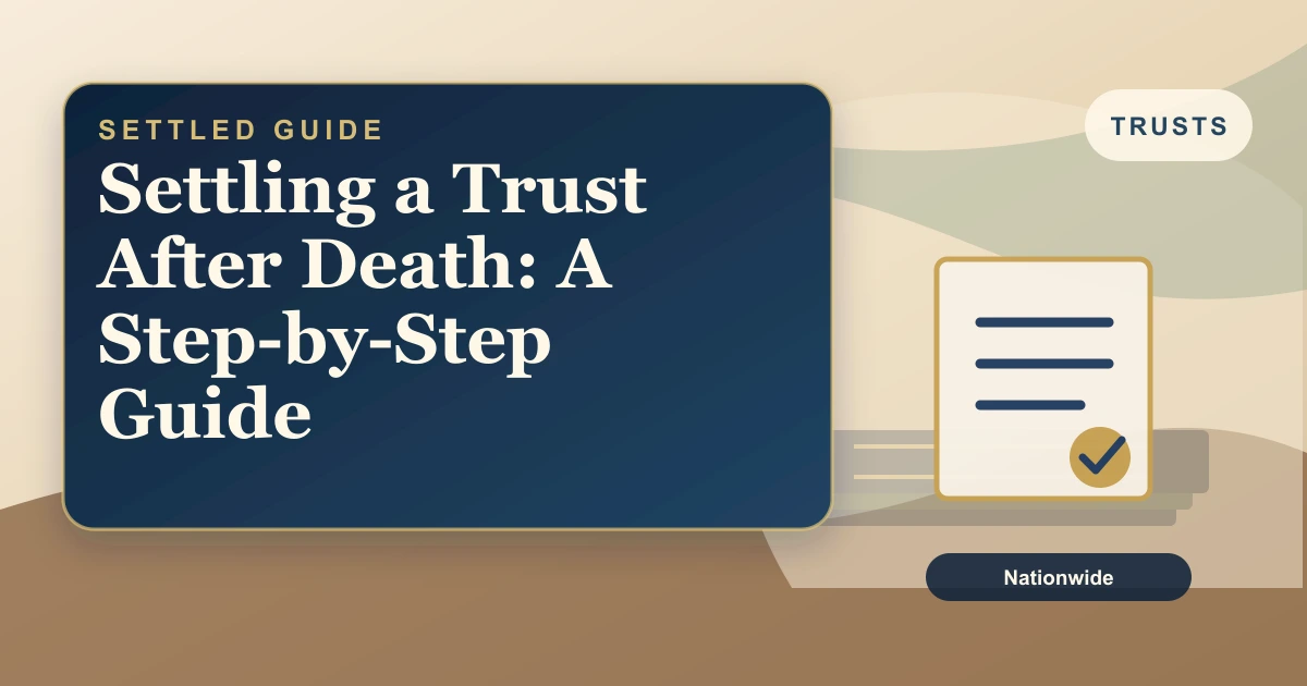 Settled Estate cover: settling a trust after the grantor dies